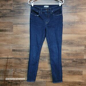 Madewell Jeans 28 Skinny 9" Mid Rise Woodland Wash MA938 Tummy Control Stretch